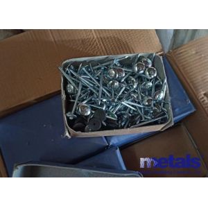 BWG9 X2.5 Inch Electro Galvanized Nails Umbrella Head Twisted Shank 8 Boxes