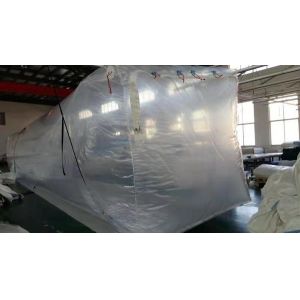 45ft Bean Transportation Liquid Bulk Liner 3 Side Zipper