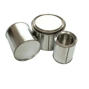 1L Automotive Paint Cans 0.21mm Round Tin Bucket With Lids