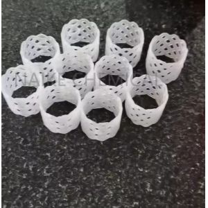 White Polypropylene TP Ring 25mm For Urea Prilling Tower In Fetilizer Industry