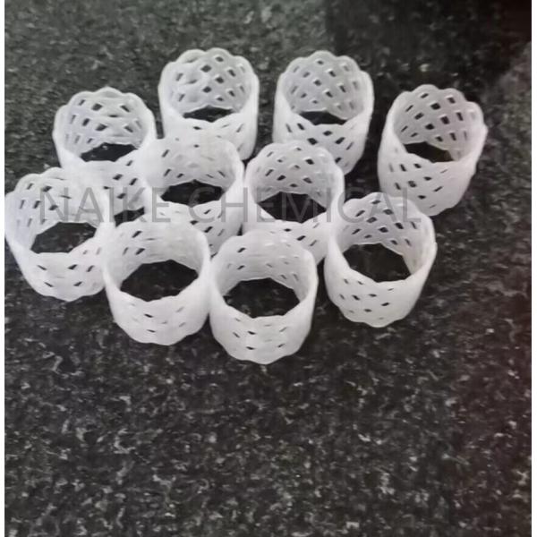 Quality White Polypropylene TP Ring 25mm For Urea Prilling Tower In Fetilizer Industry wholesale