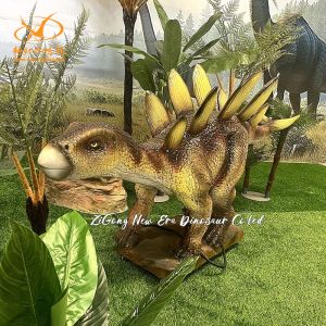 Animatronic Dinosaur Model with Infrared Sensor for Theme Parks