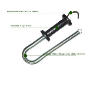 5mm Galvanised Top Hook Gate Handle Hardware