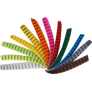 China 2/2.5/3/4/5 Inches Natural Turkey Right/Left Wing Parabolic And Shield Cut ,Solid And Barred Arrow Natural  Feather on sale