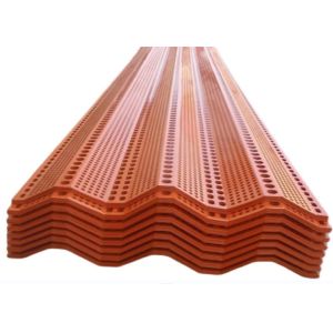 Orange Perforated Mesh Anti Wind And Dust Proof Net Sheet 500mm Width