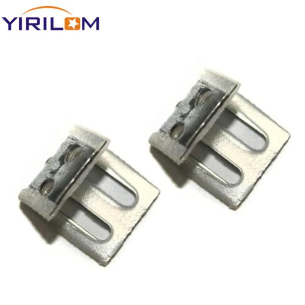 Modern Stainless Steel Half Plastic Covered 4 Hole Spring Clip For Sofa Hardware
