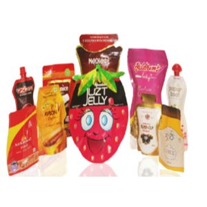 Flexible Packaging Shaped Pouch Custom Gravure Printing Beverage Bottle Shape