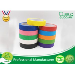 Cheap 1&quot; x 60 Yards Crepe Paper Colored Masking Tape Set For Walls , Scrapbook for sale