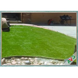 Natural Soft Feeling Garden Artificial Grass , Fire Resistance Garden Turf