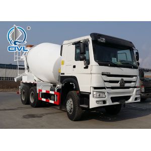 6x4 HOWO 9m3 10M3 Concrete Mixer Truck With Closely Hydraulic System
