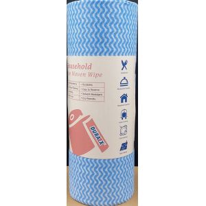 China Blue Wave Line Spunlace Disposable Kitchen Wipes 100gsm on sale