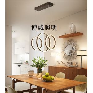Elegant and charming three-ring connected simple design boutique simple lamp