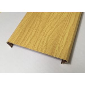 Decorative Polyester Roller Coated Aluminum Strip Ceiling Panel C - Shape Width