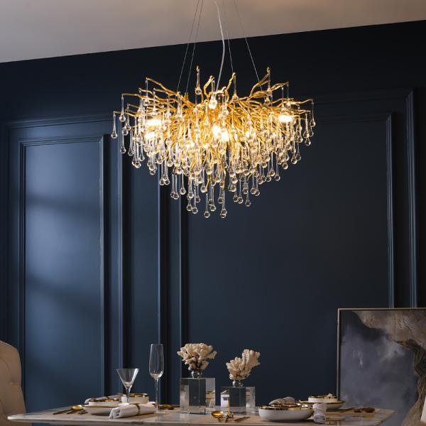 Modern Crystal LED Chandelier Lighting for Dining Room Decoration Luxury loft chandelier(WH-MI-210)
