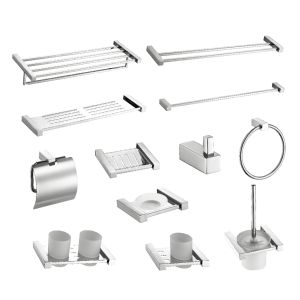 Cheap SS Bath Modern Toilet Fittings 11 Piece Sus304 Polished Wall Mounted for sale