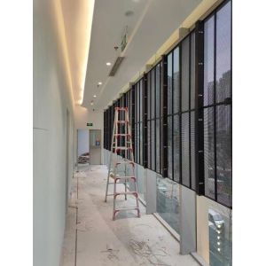 P3.91-7.82mm Full Color Transparent LED Screen For Glass Curtain Walls