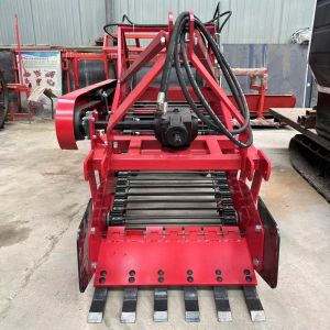 Tractor-Towed Hydraulic Rock Picker for Effective Stone Picking and Handling Uneven Terrains
