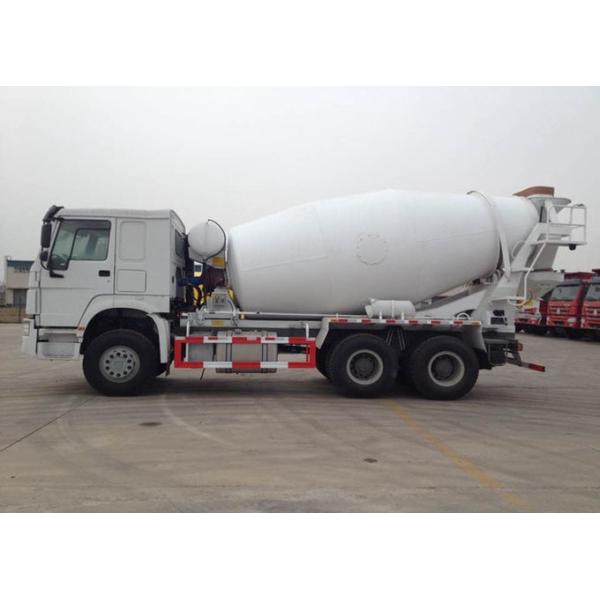 6x4 8M3 Concrete Mixer Tank Truck Sinotruk Howo7 White Color Hw76 Cabin