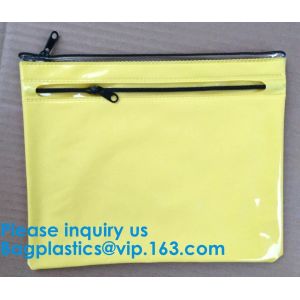 China Custom Made Clear Plastic Vinyl Pvc A4 File Bag With Slider Zip lockk,Vinyl PVC Bags With Slider Zipper, BAGEASE, BAGPLAST on sale