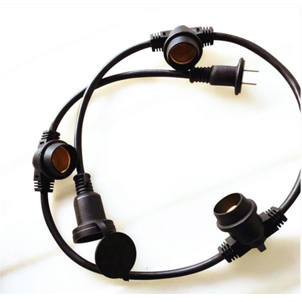 Chrisatms E27/B22 black 0.5m-10m waterproof light belts pendant Lamp /Lamp holder/ Loft Lights