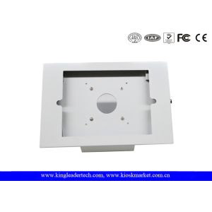 Powder Coated Rugged Metal Ipad Security Kiosk Desktop / Wall Mounting