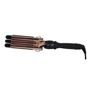 Cheap Triple Wave curling iron JR-266-19# electroplate golde for sale