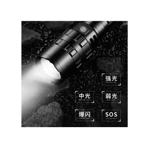USB Rechargeable Pocket Adjustable Focus Zoomable Flashlight