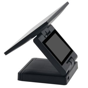 Foldable Desktop Payment Kiosk HDD-880 with Adjustable Screen Heights and 2G DDR
