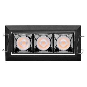 Black 9 Watt Led Downlight 100 - 277V 50 60Hz 50000H Multi Beam Angle