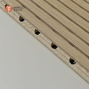Various Finish and Model to Choose Grooved Acoustic Panel for Conference Wall