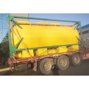 Yellow 52 CBM 40ft Tank Container Transport T1 ISO For Wine