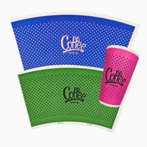 China Greaseproof 1-7 Colors Custom Eco Friendly Recycle Take Away New Design Paper Cup Fan on sale