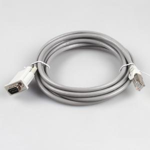 Cheap CAT5E Ethernet Industrial Wire Harness 26AWG 8P8C RJ45 To DB9 Female Gray Color for sale