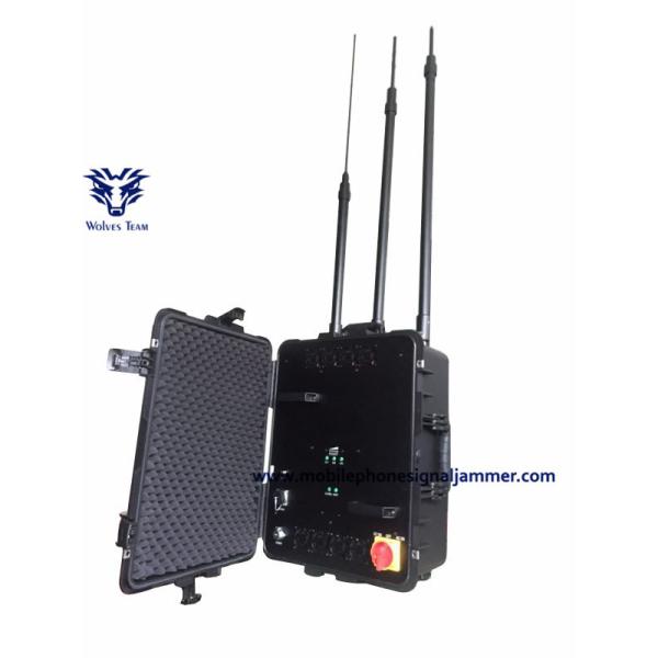 600W High Power Drone Signal Prison Jammer WIFI5.8G GPS Military Cell Phone