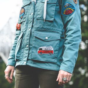 Jacket Custom Iron On Patches Embroidery Fabric Sew On Badges