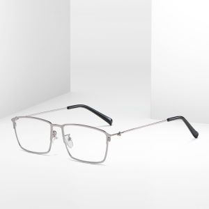 Light Gun Color Mens Metal Frame Reading Glasses Readers 140MM