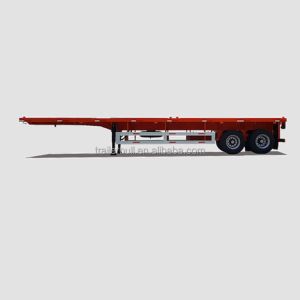 Cargo Transportation 40ft 2 Axles Versatile Flatbed Semi-Trailer Max Payload 000