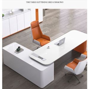 Personalized L-shaped Executive Desk Office Furniture Customized Desks