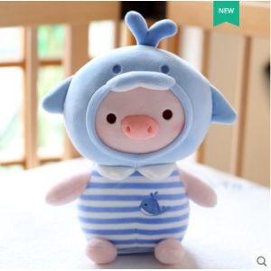 Kawaii Cartoon Pig Plush Toys With PP Cotton Filling
