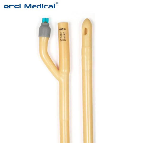 Quality Wholesale Medical Disposable Yellow Urinary 2 Way 3 Way Fr6-30 Latex Foley Catheter wholesale