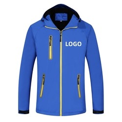 Custom Logo Outer Wear Apparel Spandex Polyester Softshell Jacket Windbreaker