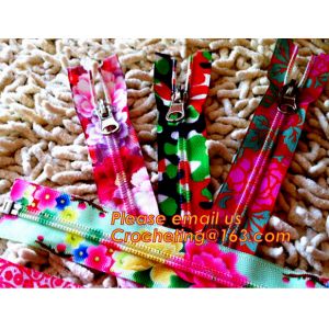 Heavy duty garment fancy gold metal zipper, Open End garment Plastic/Resin