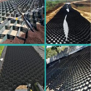 Smooth Textured Perforated HDPE Geocell 1.5mm Thickness ASTM Standard for