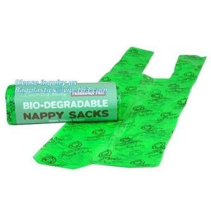 diaper sacks changing bag,PLA nappy bags, Compostable disposable biodegradable