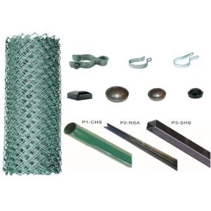 Diamond Hole Galvanized Chain Link Fence Highway Use