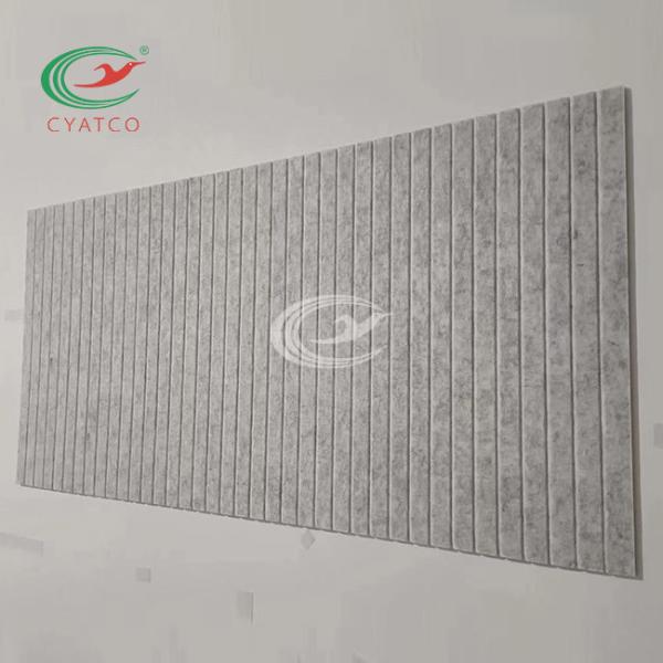 Carved Felt PET Acoustic Board Lightweight Mildewproof Sound Absorption