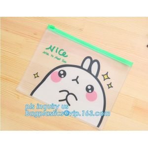PE PP plastic zipper bag with slider for packaging, k colorful slider zipper bag