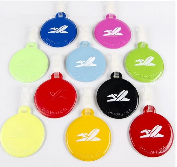 Small Full Color Printing Cute PVC Luggage Tag For Travel Suitcase