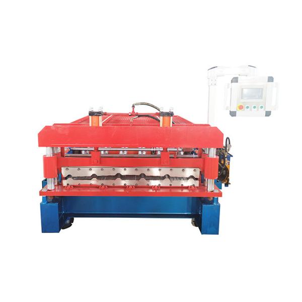 Quality Customizable Roof Sheet Roll Forming Machine With Chrome Plated Rollers And 20mm Side Panel wholesale