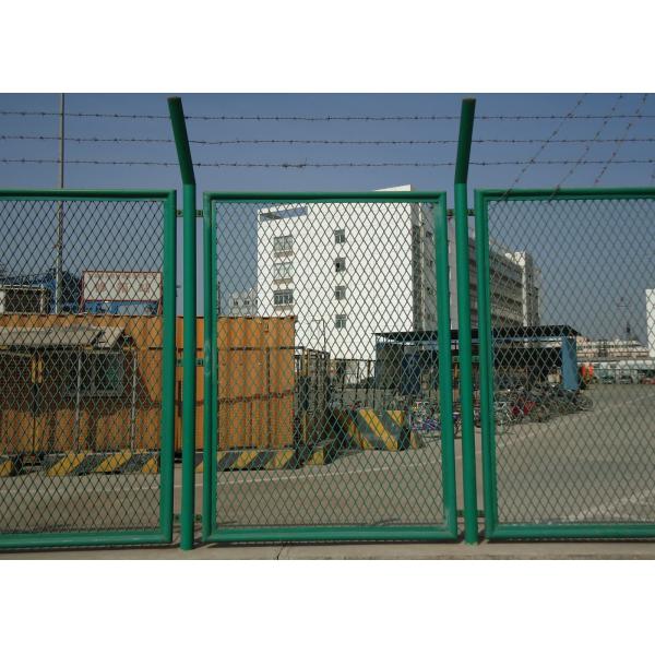 Metal Steel Wire Mesh Fencing Antirust Expanded Metal Mesh Fence With Diamond